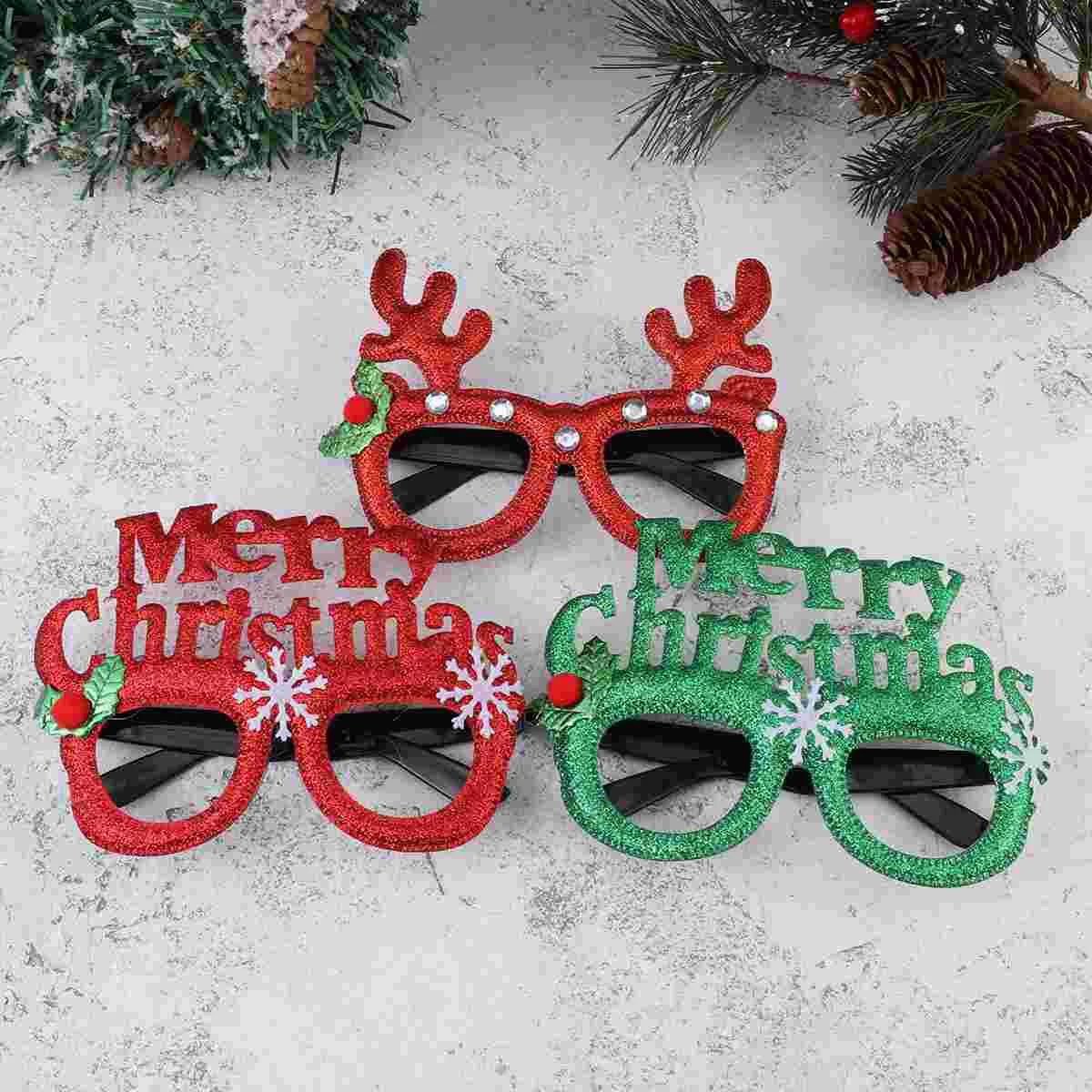 

Christmas Party Eyeglasses Glasses Novelty Favorsfunny Supplies Stocking Holiday Accessory Kid Eye Costume Carnival Sunglasses