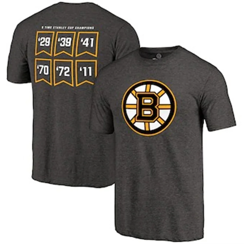 

Men's Harajuku girls hockey team 2021 Boston summer oversized short sleeve men's T-shirt printed brown bears sports shirt T-shir