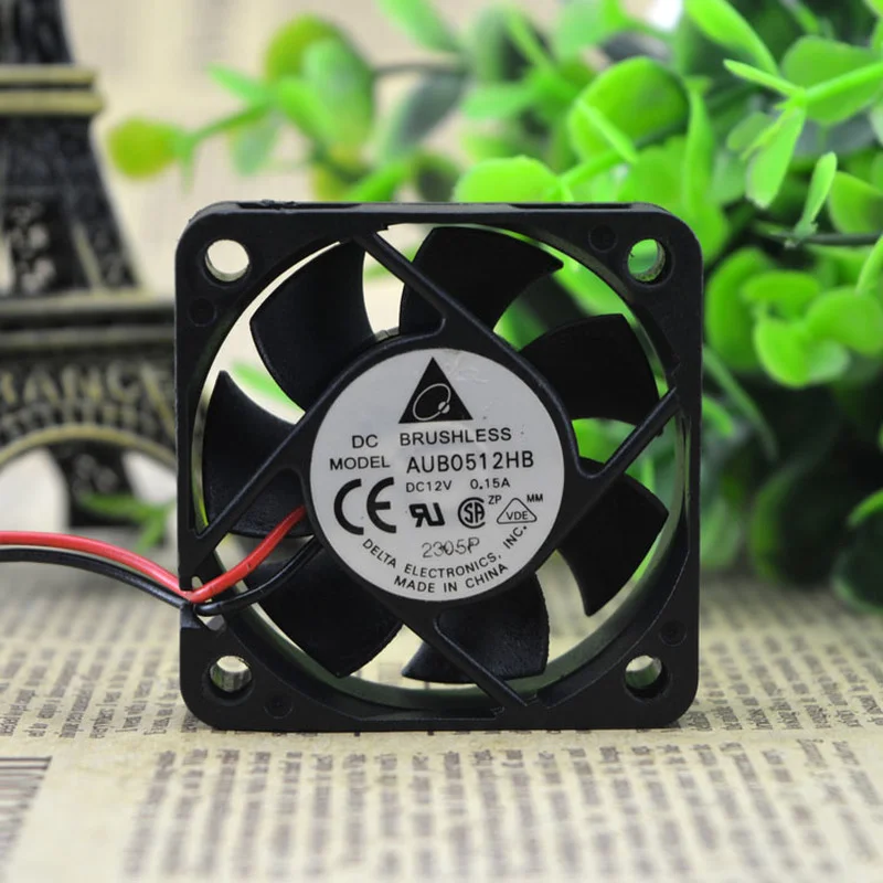 

New CPU Cooling Fan For Delta AUB0512HB 5CM 5015 12V 0.15A 2 Lines Cooling Fan 50*50*15mm