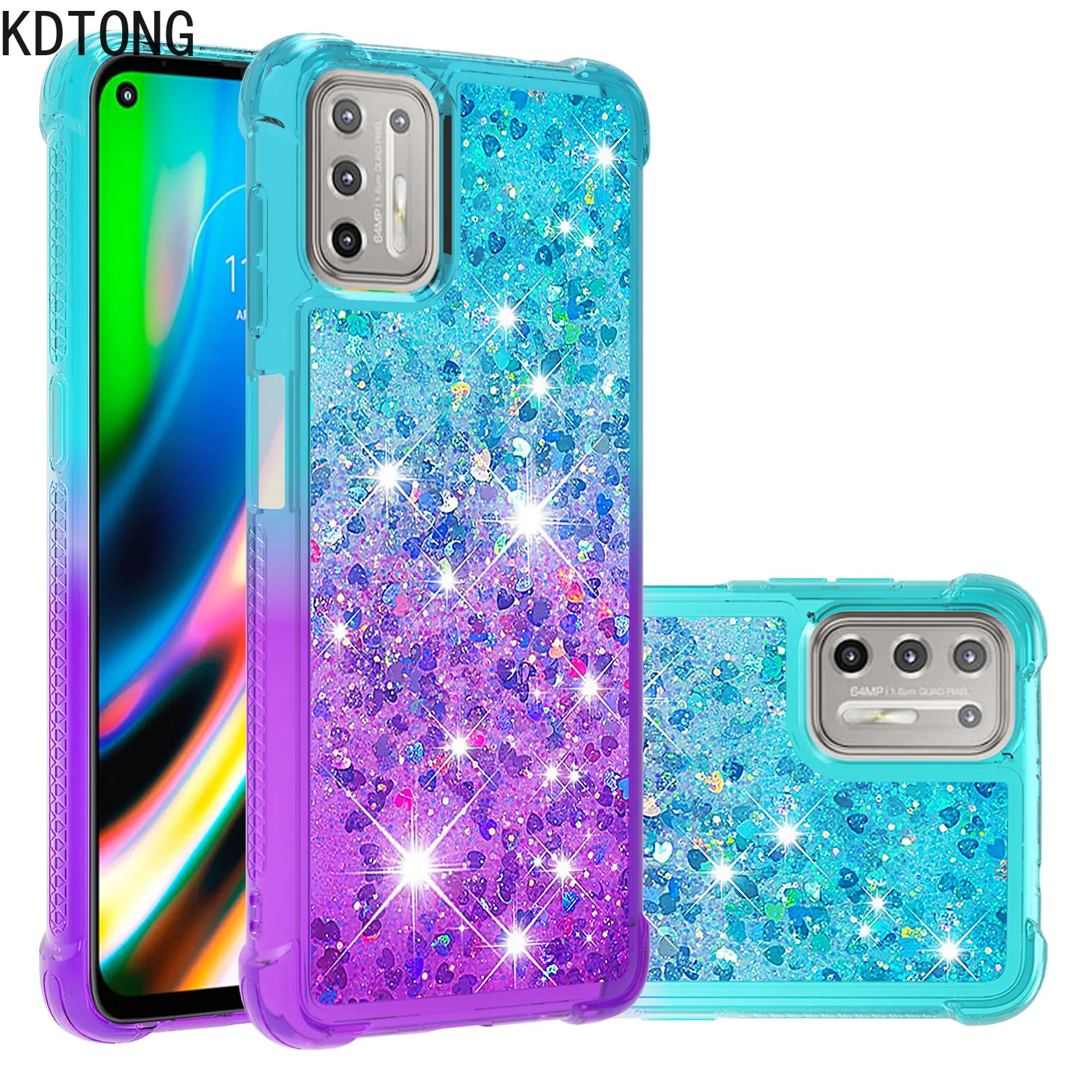 scratch resistant quicksand phone case for moto g stylus pure play g30 g20 g10 g9 plus g100 anti fall liquid sequin back cover free global shipping