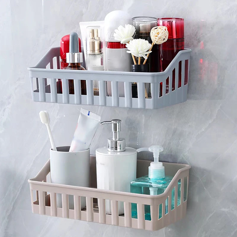 Организатор Per Bagno In Plastica Portaog Fisk Foro Wc Gratuito Шампунь Sapone Supporto Cosmetico Mensole Doccia A Parete