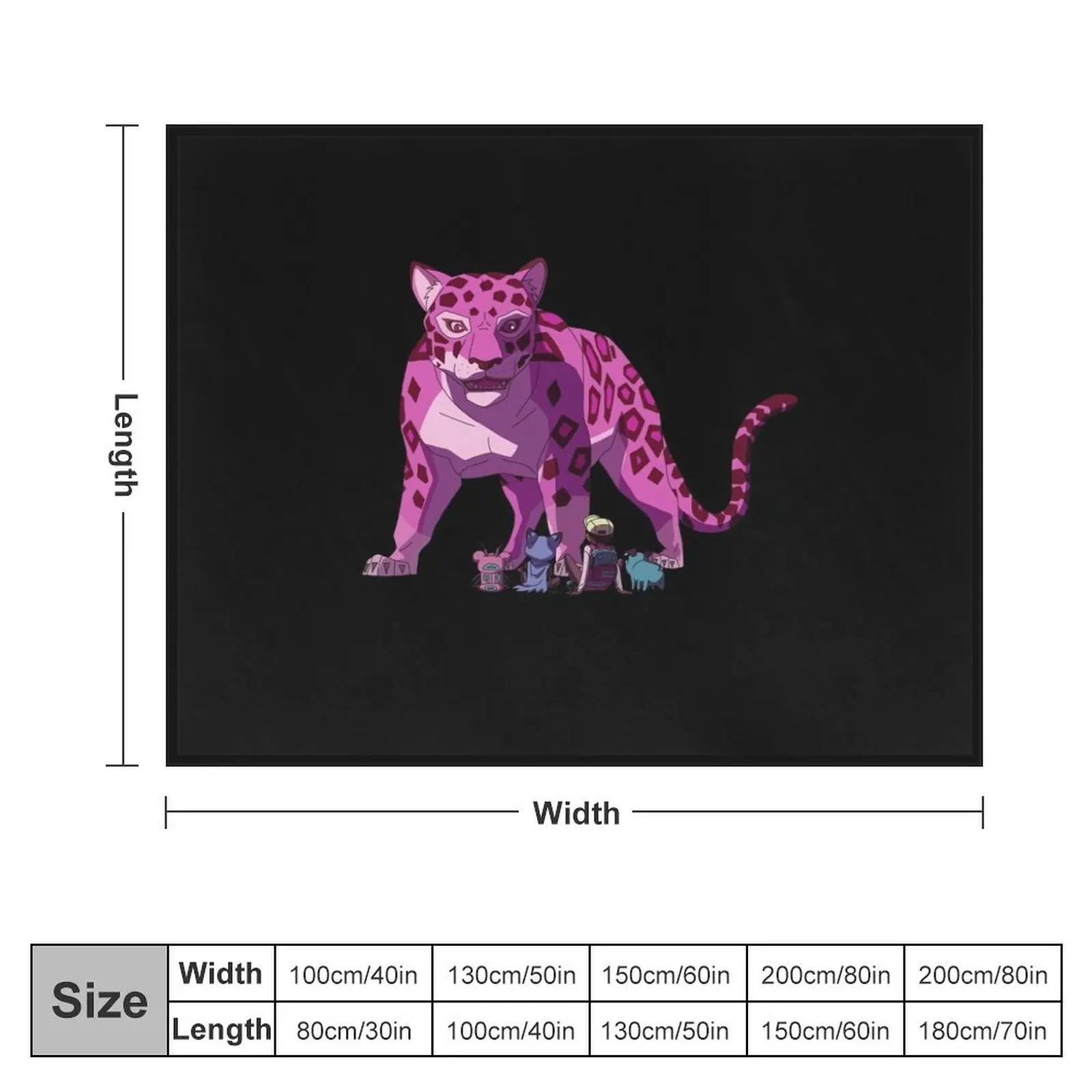 Мега Ягуар Kipo - и века чудесных зверушек плюшевое одеяло рождественские