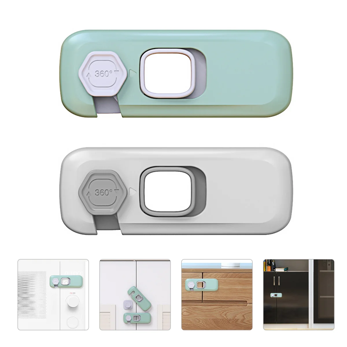 

4pcs Child Proof Safety Cabinet Lock For Freezer Refrigerator Cabinet Cupboard