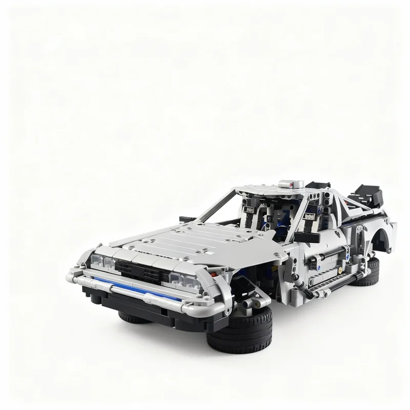 Набор строительных блоков MOC «Модель DeLorean» (1266 деталей) – Архитектурная игрушка, подарок на день рождения, для сборки своими руками, коллекционная модель, конструктор (art.: 3920dc7bdb248) - 3920dc7bdb248