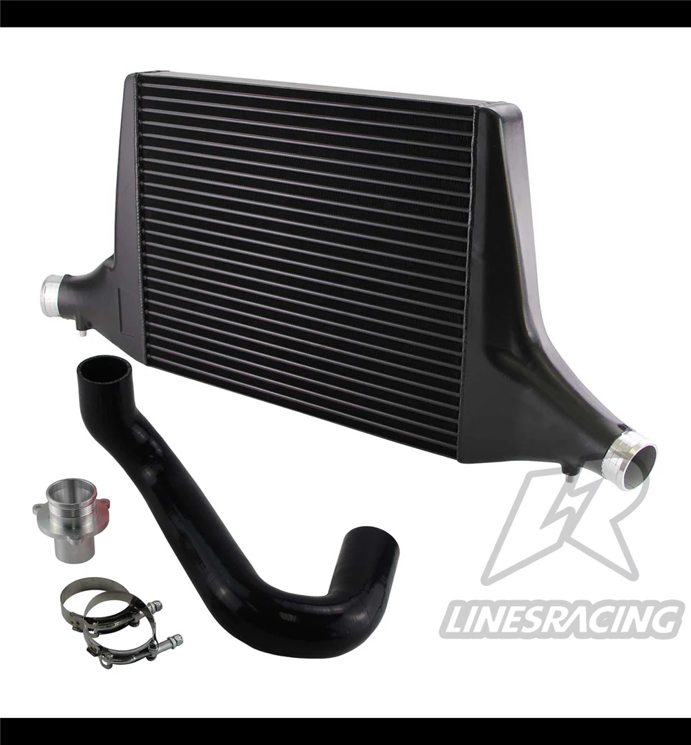 Fit For Audi A5 F5 45TDI 50 TDI 2019+ Front Intercooler with Black Hose Kit