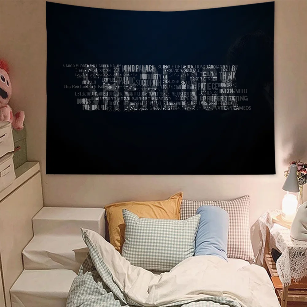 Sherlock фильм гобелен с героями мультфильмов искусство научная фантастика домашний