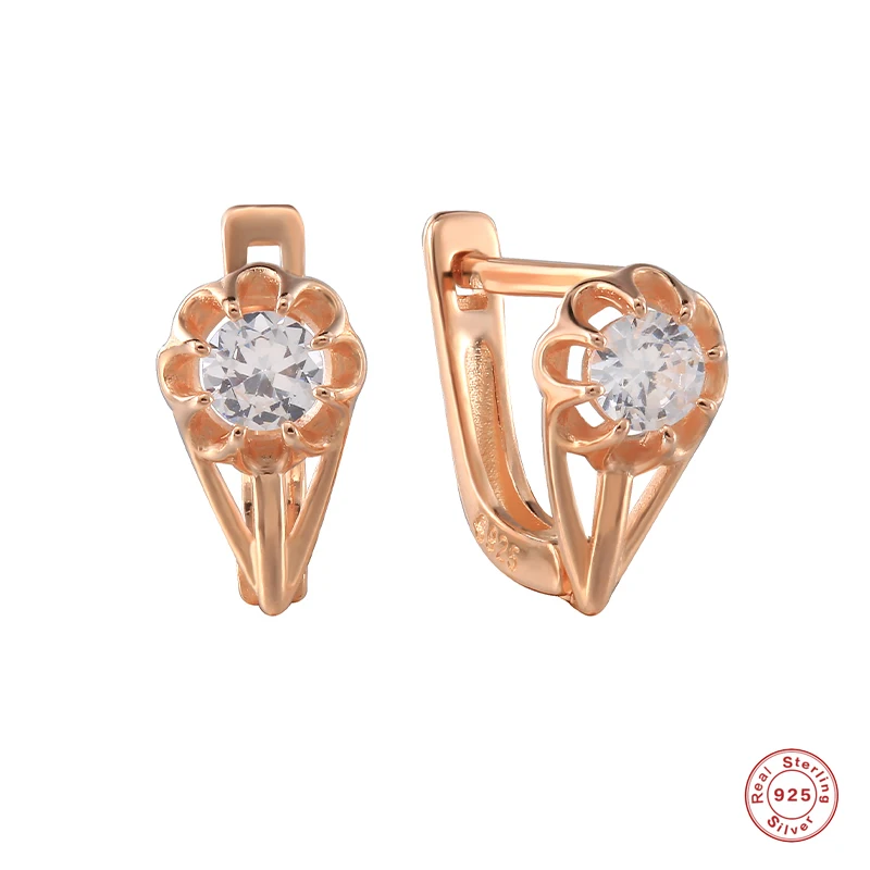 

Женские серьги-гвоздики из серебра 925 пробы, с кристаллами