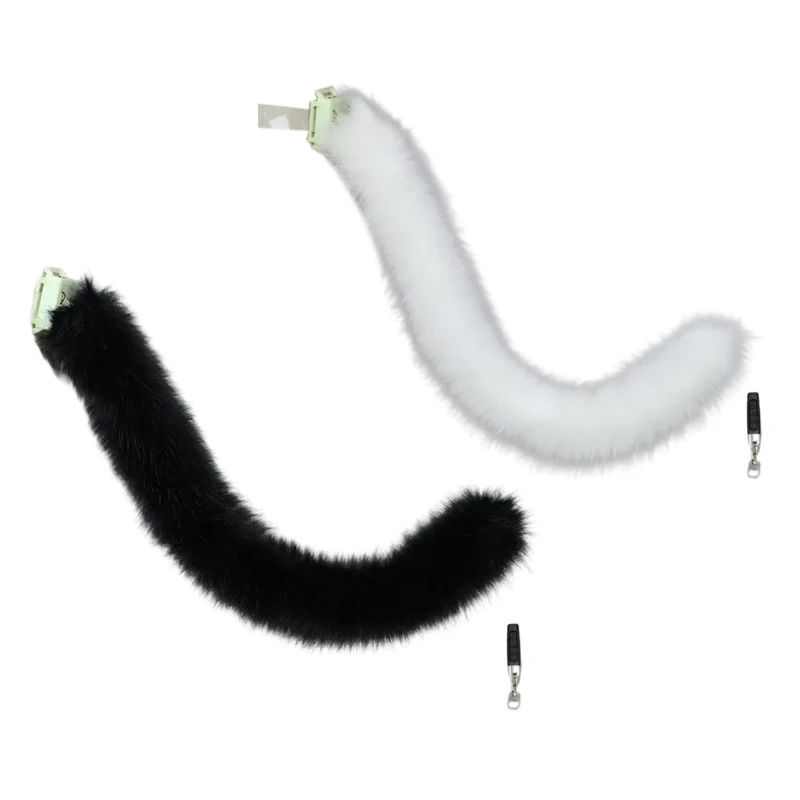 Электрические подвижные лисы волки кошки хвост для детей и взрослых Хэллоуин