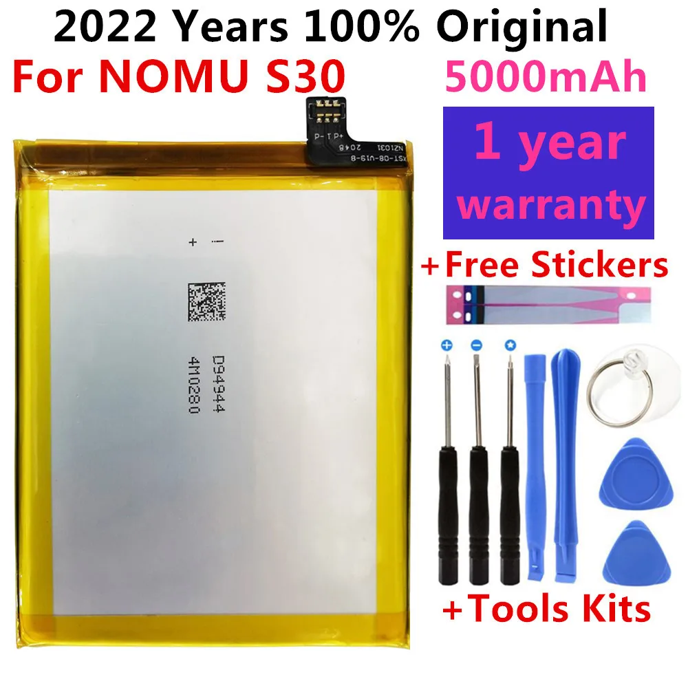 

100% Original High Quality New 5000mAh Replacement Battery For Nomu S30 Cell Phone Mobile Phone +Tree Tools