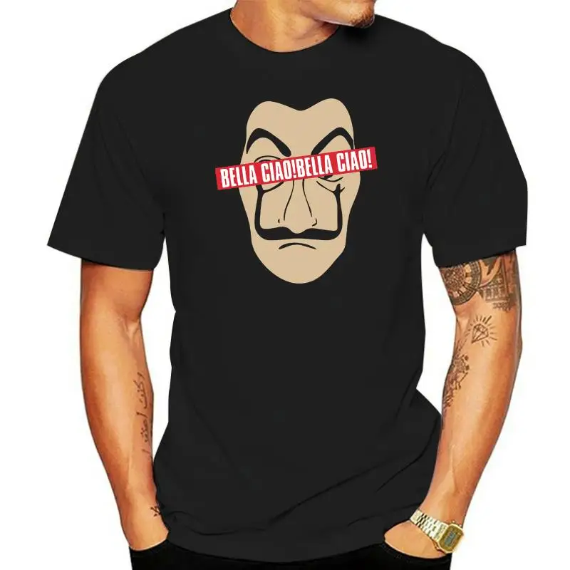

Hypshrt T Shirt Men Women La Casa Dali Bella Ciao Tee Shirt Oversized Tops