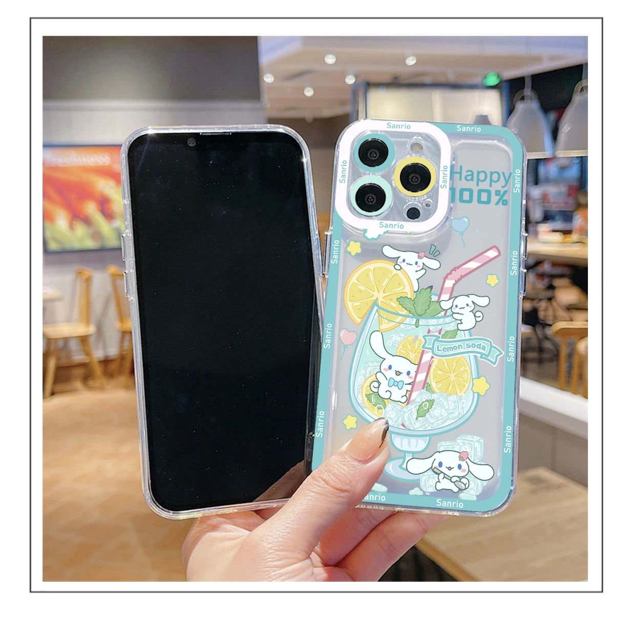 Sanrio Kuromi Cinnamoroll Mymelody Phone Case For iPhone 14 13 12 Mini 11 Pro Max X XR XS 7 8 Plus Soft Silicone Clear Cover