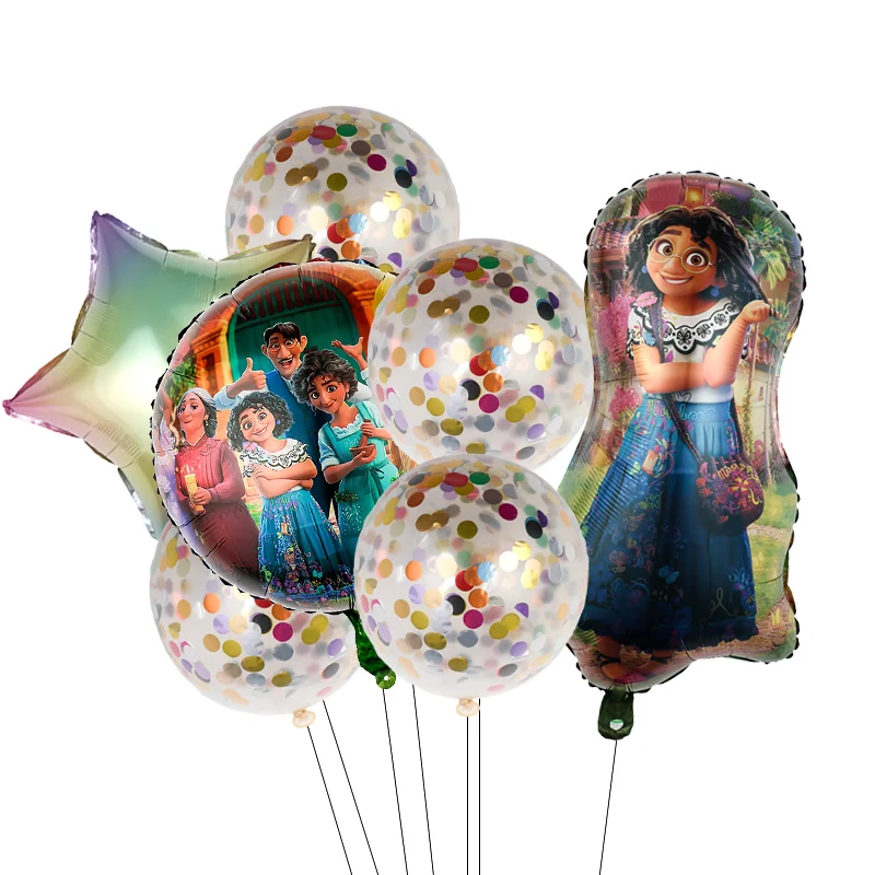 

7pcs Disney Encanto Mirabel Foil Balloons 32inch Gradient Number Kids Birthday Party Decor Wedding Supplies Baby Shower Gift