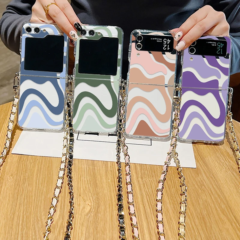 Чехол для Samsung Galaxy Z Flip4 Flip5 складной мягкий чехол из ТПУ Flip 4 5