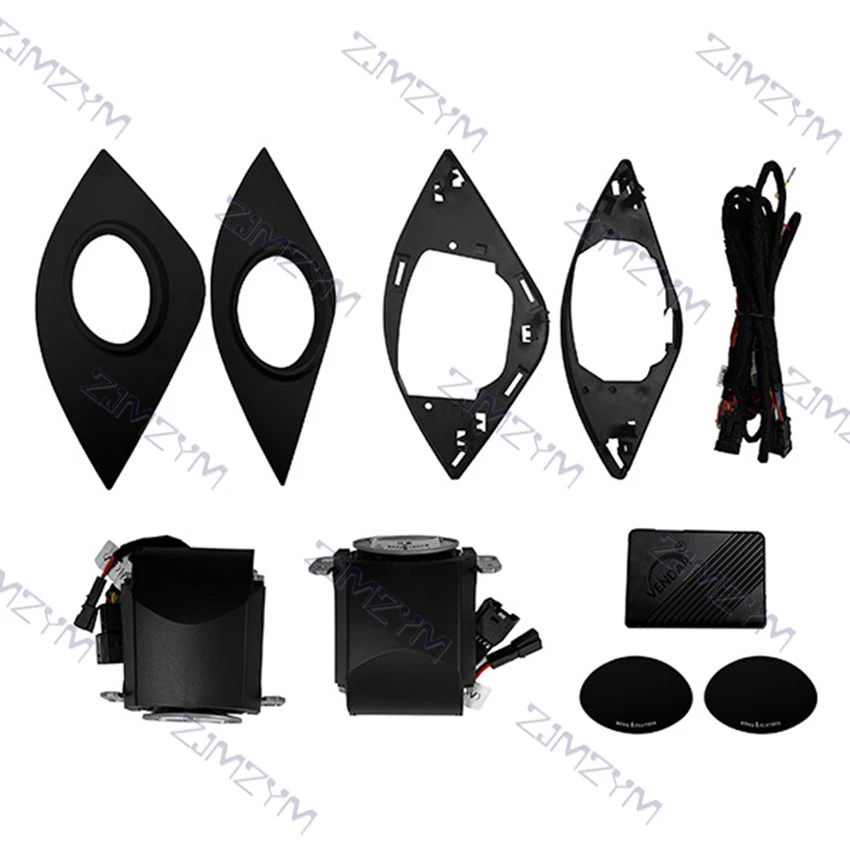 

32-цветный подъемный твитер-динамик для Audi A4L A5 A6L A7 Q5 Q7 Q8, автомобильный инструмент, электрический тройной звуковой сигнал, декоративная часть