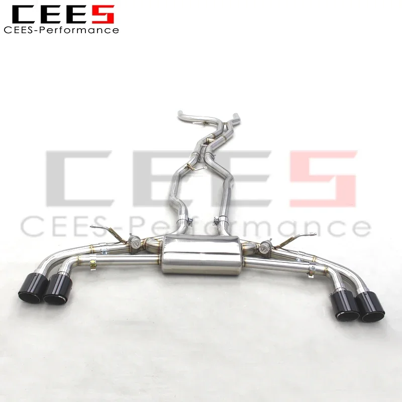 CEES ss304 Catback выхлопная система для Porsche Cayenne 958 3.0T 2011-2017 Escape Racing с глушителями клапана