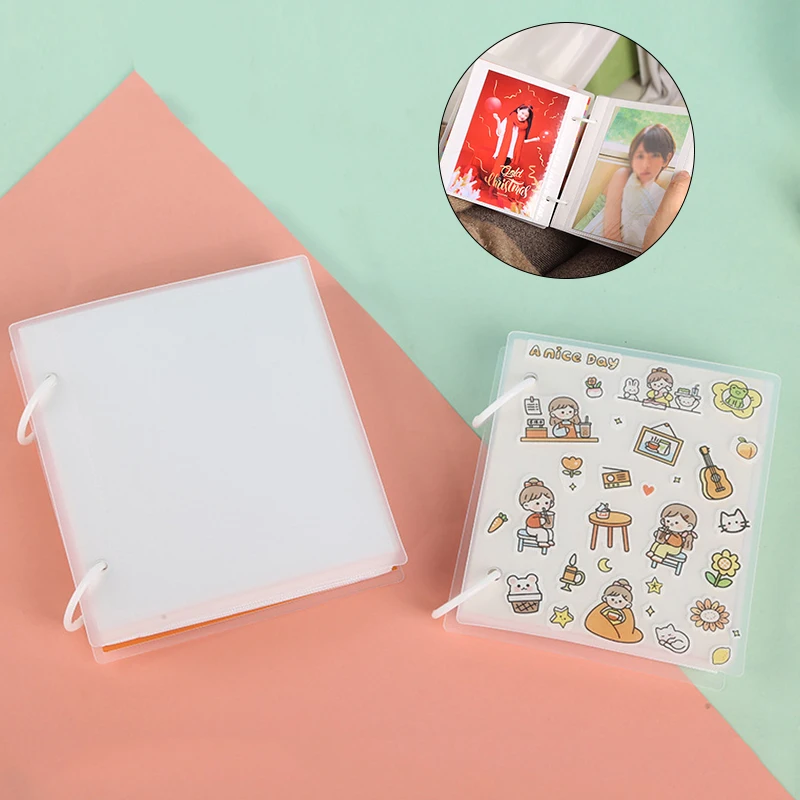 

Detachable Frosted Album Matting Transparent Cover Photo Album Large Capacity Postcard Photo Book Waterproof Photocard Holder