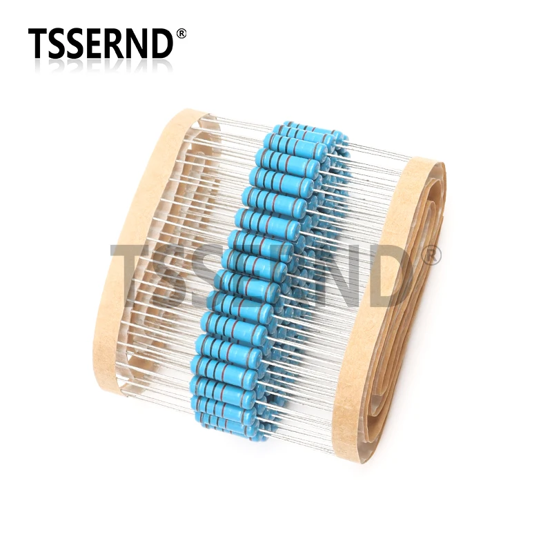 20 шт. Металлопленочный резистор 2 Вт 1% 0R - м 10 100 120 150 270 330 390 470 1K 2K 4 7K 10K 15K 22K 47K 100K 470K 1M