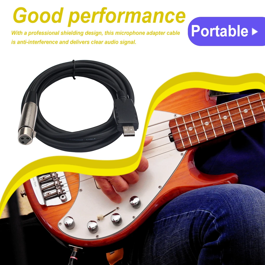 

USB-кабель XLR для микрофона, Аудиокабели, аксессуары для музыкальных инструментов
