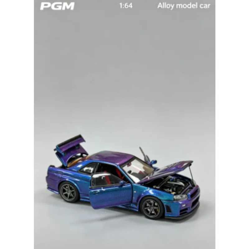 Фото Коллекционная модель HEC Beidian Limited Edition PGM1: Nissan GTR R34 Chameleon (64-дневная серия), украшение из сплава, игрушка для мальчиков №3