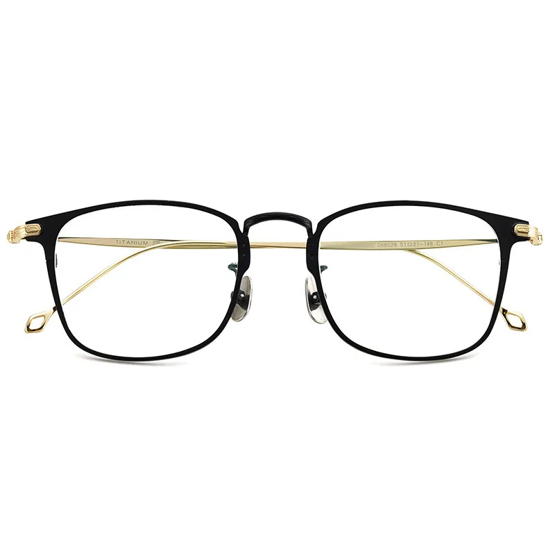 Оправа из чистого титана с аналогичными модными ретро-очками Yu Wenle 8028