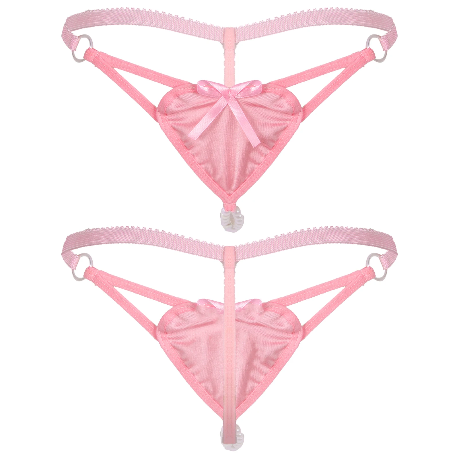 

Женские эротические Трусы-стринги с искусственным жемчугом и вырезами