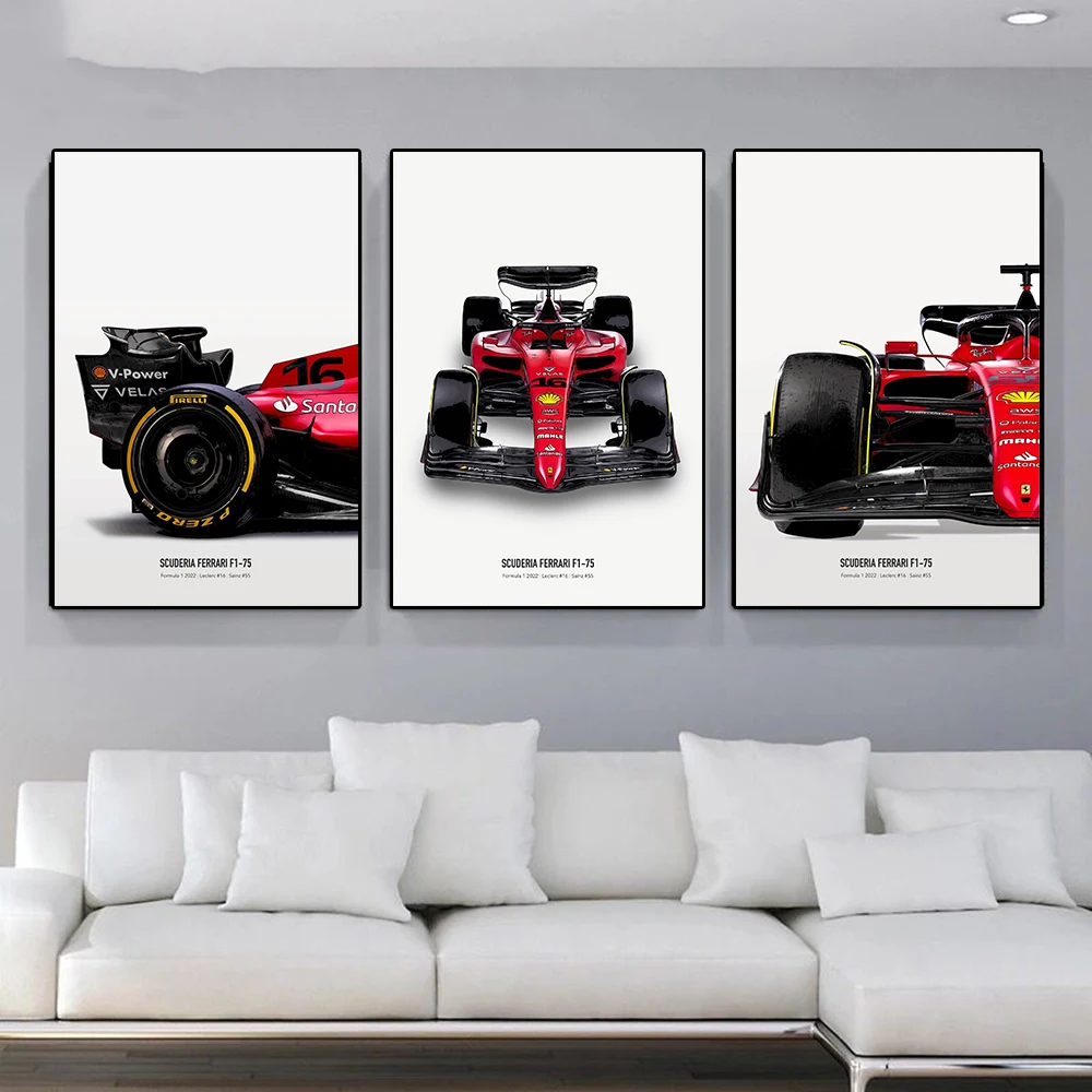 Формула Grand Prix Winner плакат гонки принт Ferrari Team планшет для рисования на холсте