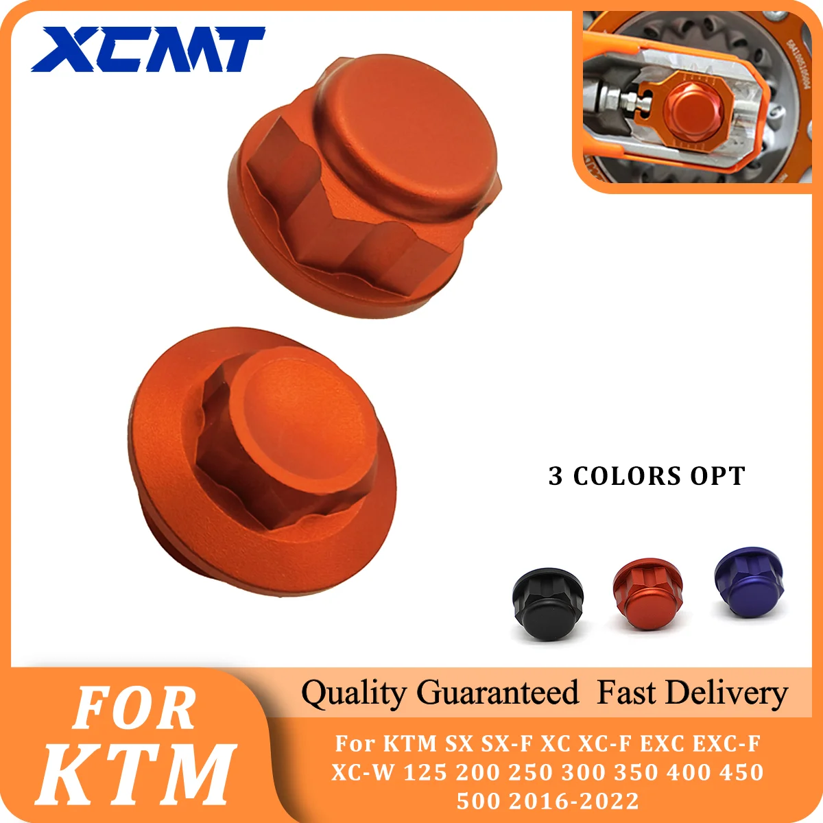 Мотоциклетная гайка с ЧПУ для защиты переднего и заднего колеса KTM SX SX-F XC XC-F EXC EXC-F