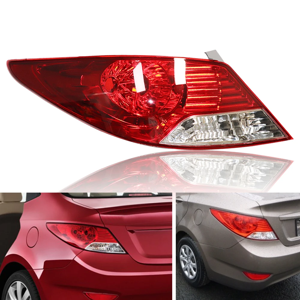 

Tail Light for 2012-2014 Hyundai Accent Driver Side LH Sedan 92401 1R010