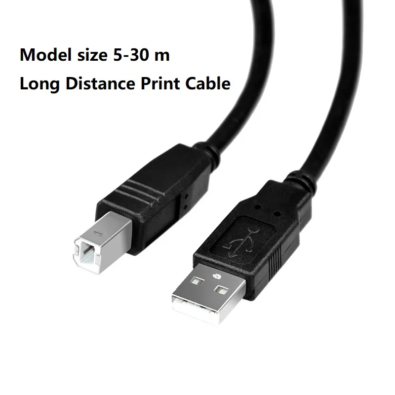 

USB Print Cable for printers copiers all-in-ones scanners Signal amplifier Printer High speed square mouth extension Data cable