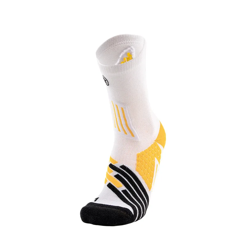 MEIKAN Men Sports Socks Mid-tube Quick-drying Breathable Cushioning Marathon Running Basketball Socks MKYG202016