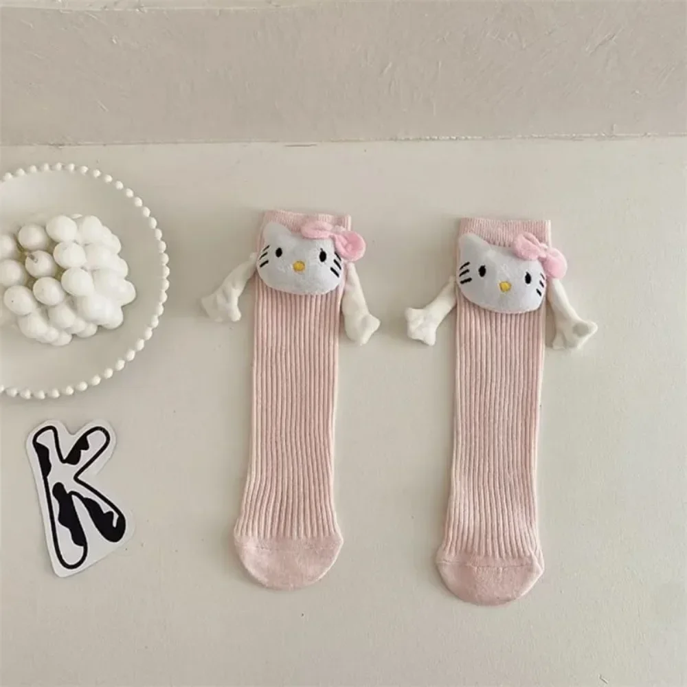 Носки Miniso Hello Kitty розовые носки с магнитным притяжением в виде аниме студенческие