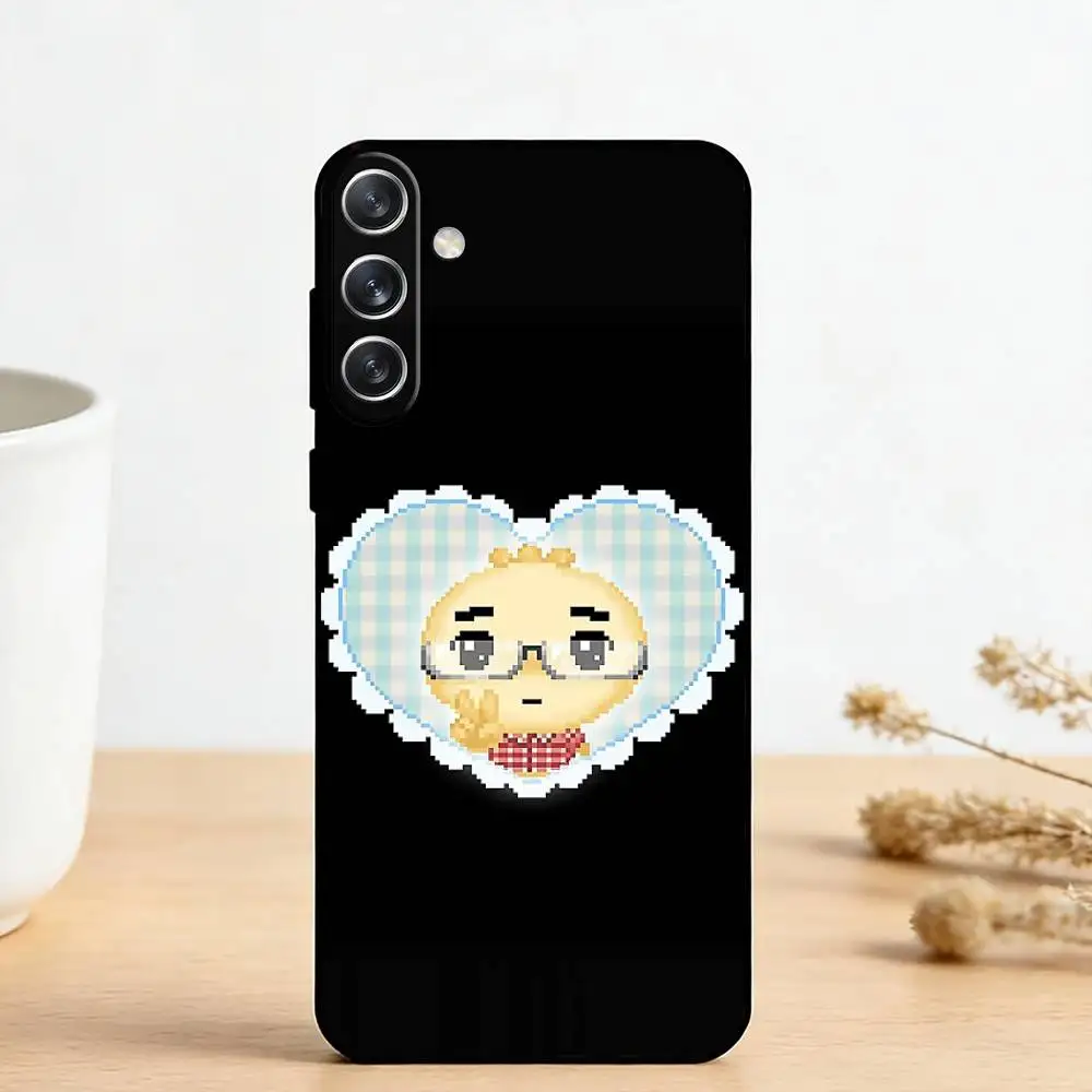 Фото Милый чехол для телефона A-Angyeongmandu K Dumpling для Samsung Galaxy A73, A72, A71, A70, A53, A52, A51 и других моделей, мягкий черный чехол №5