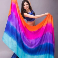 veil silk shawl for belly dancing shawls belly dance silk veil scarves face customized hand thrown scarf gradient performance