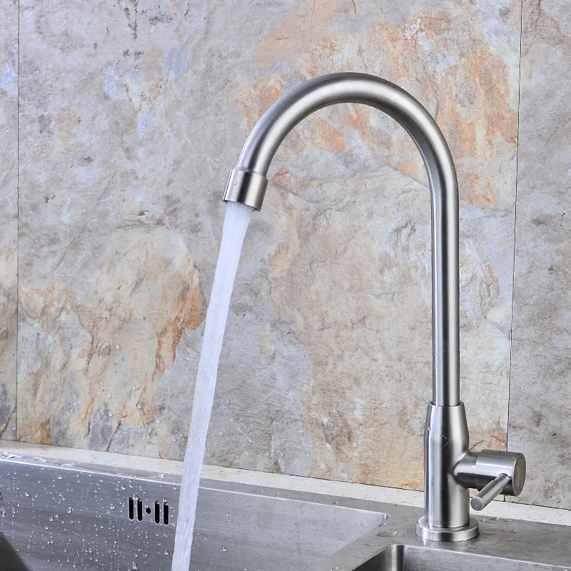 

S081 Deck Mounted Wall Mounted Laundry Sink Kitchen Mixer Stainless Steel Sink Mixer Single Cold