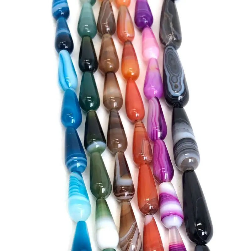 6x1 6/8x25/10x30 мм натуральные капли воды Агаты свободные фотоэлементы серьги подвески