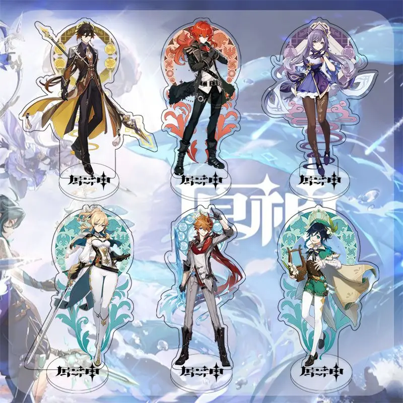 

Anime Game Genshin Impact Acrylic Stand Figure Model Plate Desk Decor Keychain Cosplay For Women Men Gift Jewelry Accessories