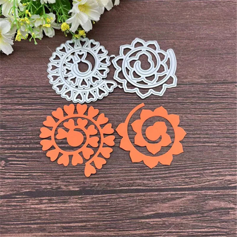 

Spiral Flower of Frames Metal Cutting Dies Stencils For DIY Scrapbooking Decorative Embossing Handcraft Template