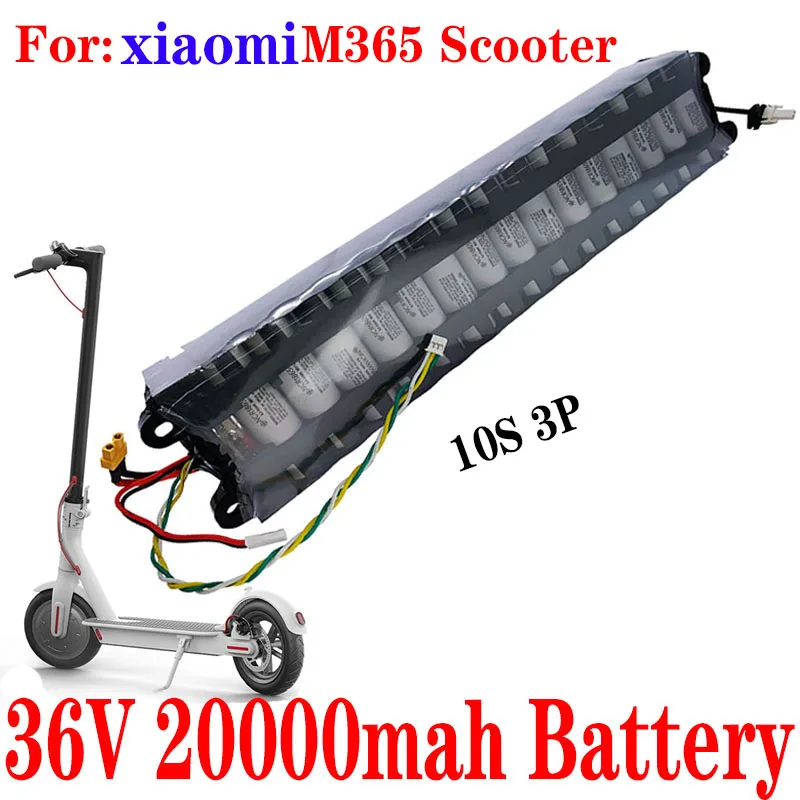 

Lithium Battery FOR Xiaomi Mijia M365 Electric Scooter, 18650, 10S, 3P, 36V, 20Ah, 42V, SC, Communication, Waterproof Packaging