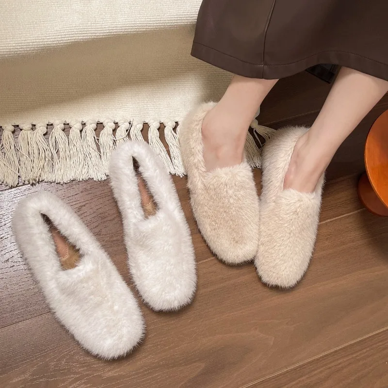 Женские однотонные элегантные слипоны на толстой подошве новые осенние лоферы