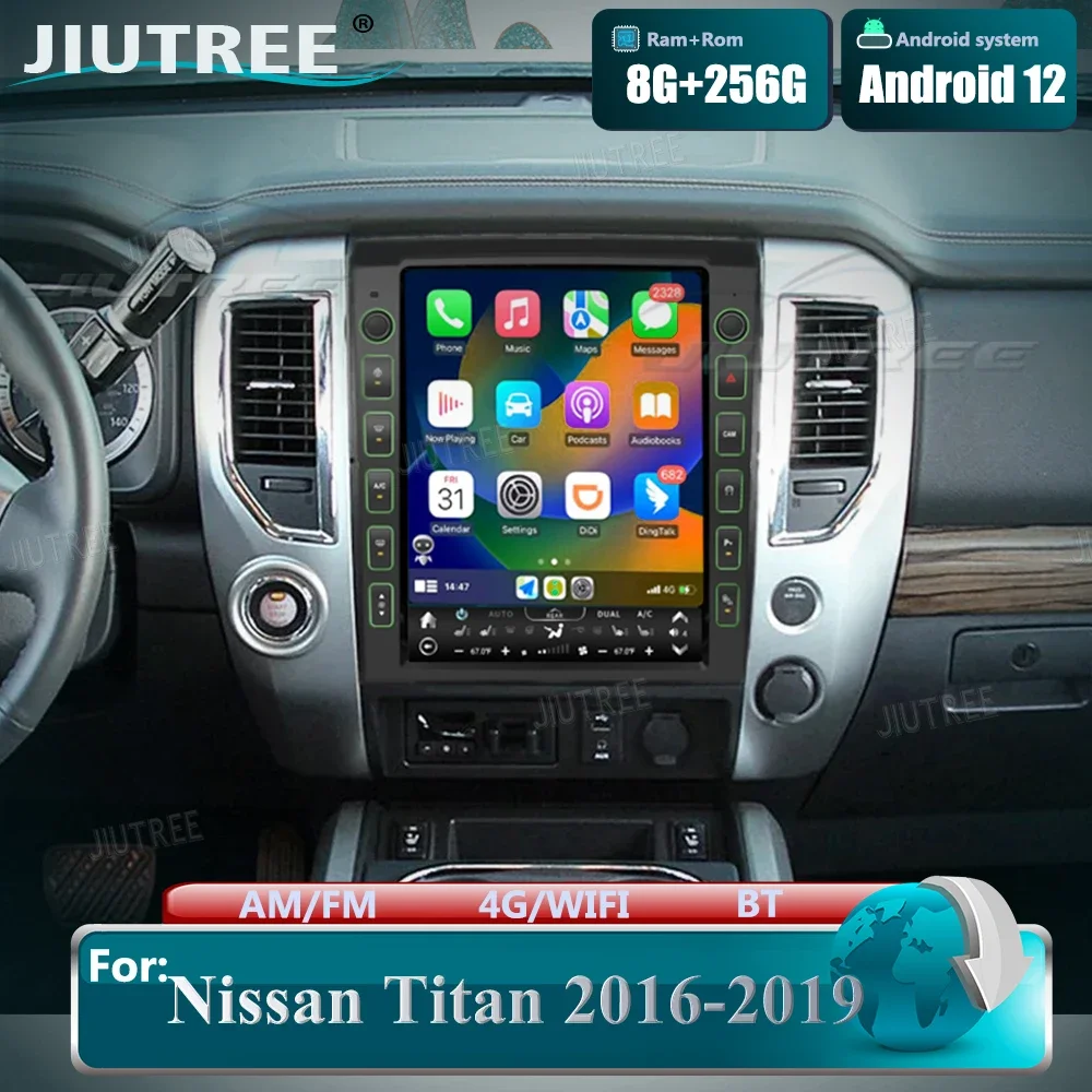 Автомобильное радио Android 12 мультимедийное автомобильное для Nissan Titan XD 2016-2019