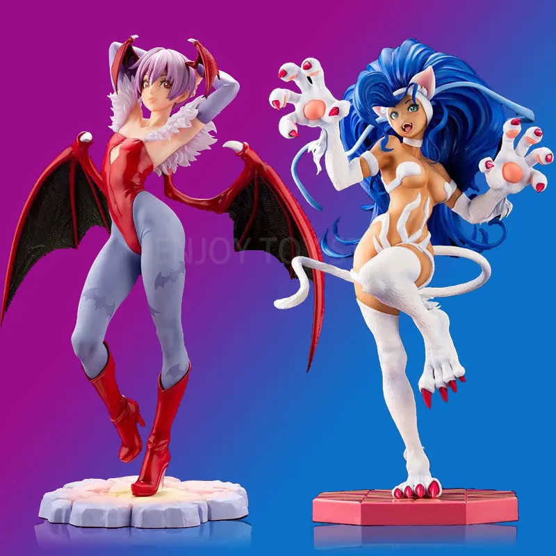 

Anime Darkstalkers Figure Vampireed Hunter Felicia Figure Lilith Action Figure Bishoujo Figurine Collection Model Doll Toy Gift