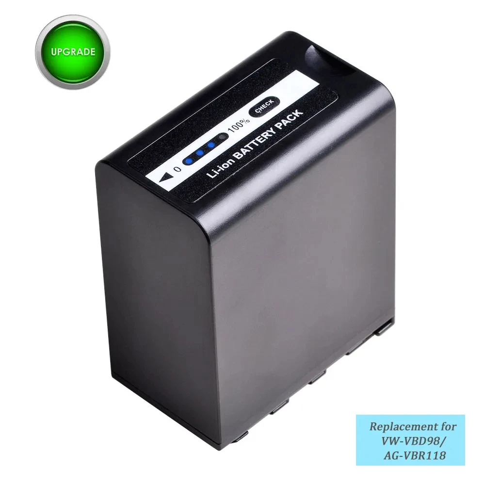 Аккумулятор VW-VBD98 VW VBD98 11200 мАч для Panasonic VBD58 VBD78 AG-VBR59 AG-VBR89 AG-VBR118 AJ-PX280 PX285MC AG-HPX265MC HPX260MC
