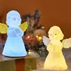 

New Silicone Led Angel Night Light Touch Sensor Accompanying Sleep Light Children Home Bedroom Decoration Night Light