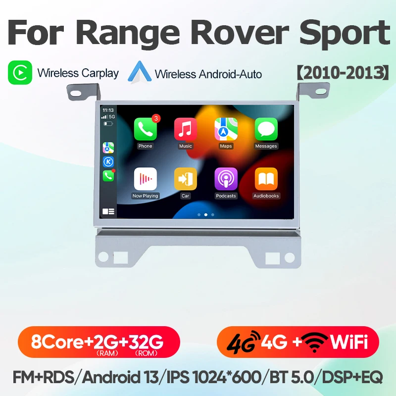 

Для Android 11 Land Rover Discovery 4 LR4 2009 - 2016 6G 128G Автомагнитола Android GPS навигация мультимедийный плеер CarPlay DSP