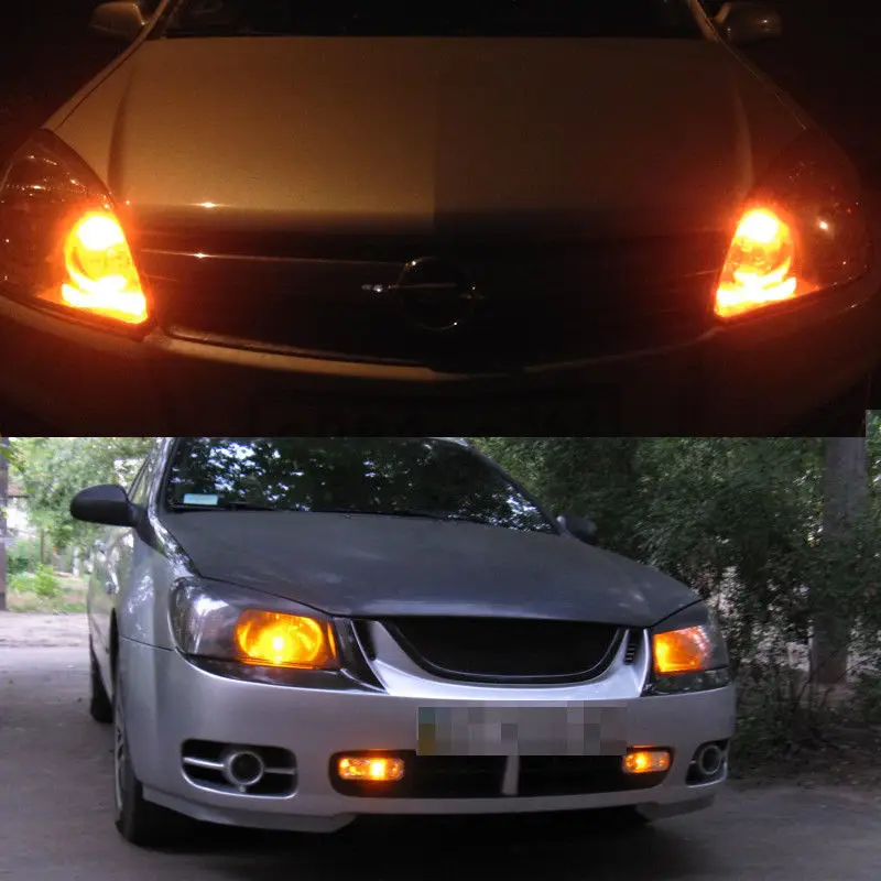 Пакет светодиодных сигнальных ламп 3030 12 В постоянного тока 1 пара оранжевый