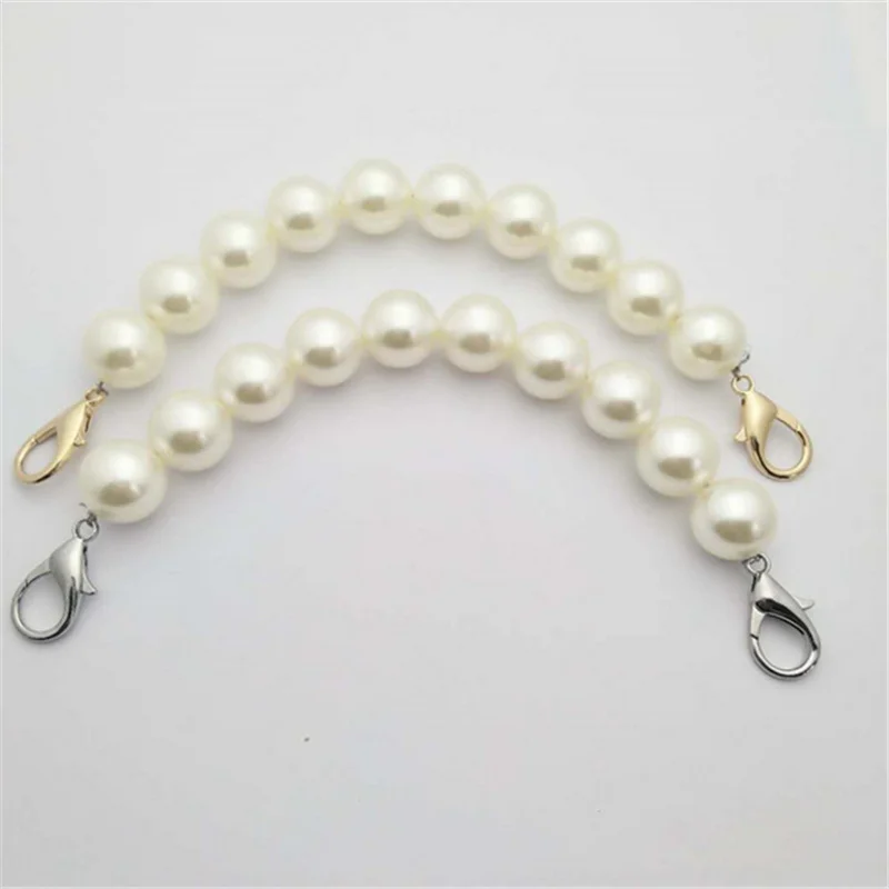 

Pearl Beaded Short Bag Straps 22cm Short Shoulder Belt Purse Handle Diy Chain Handbag Strap Replacement Bag Accessories