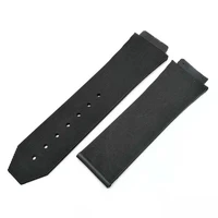 suitable for hengbao rubber non logo strap convex interface 25x19x22mm mens and womens watch accessories