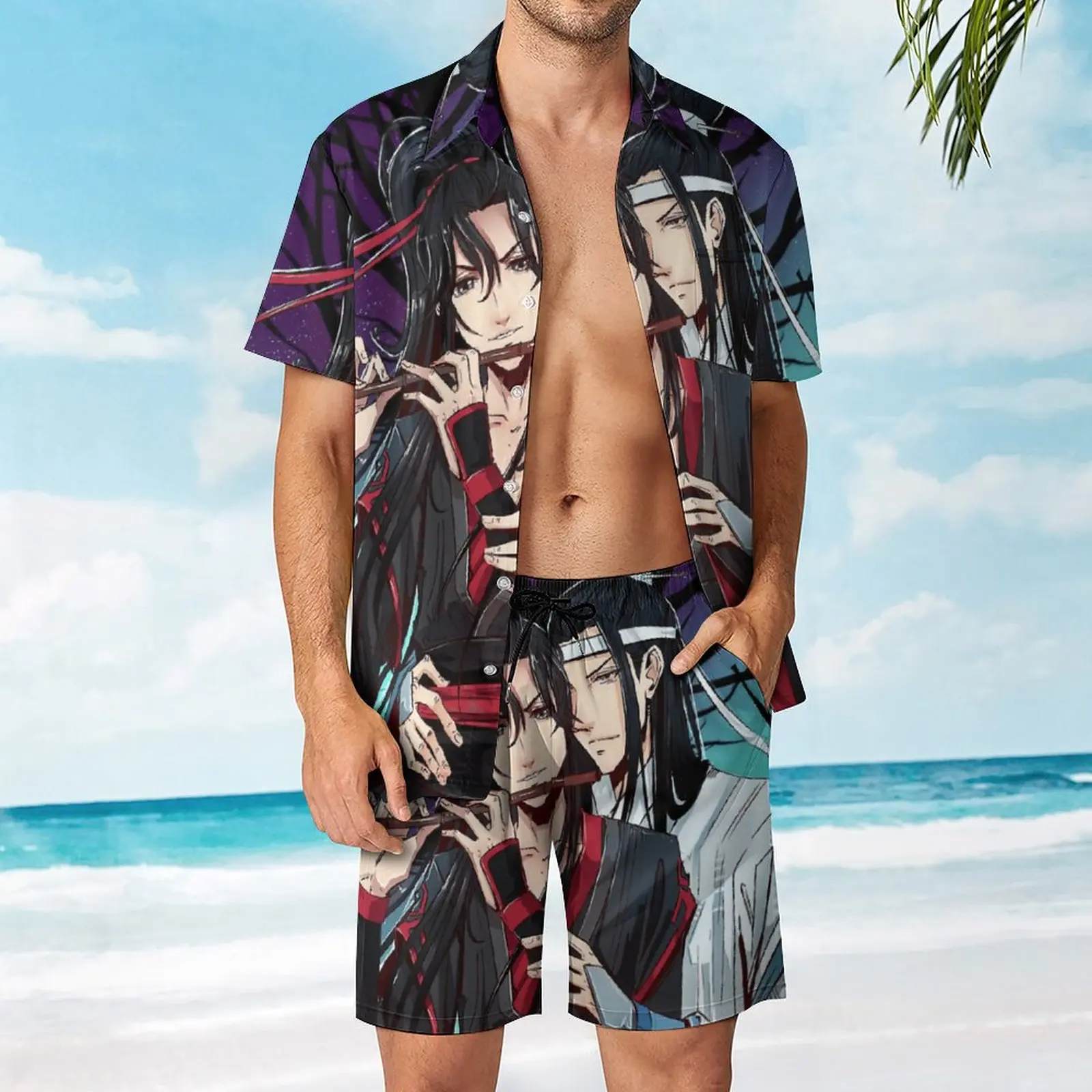 

Men's Beach Suit Wangxian [The Untamed] 2 Pieces Suit High Quality Swimming Vintage