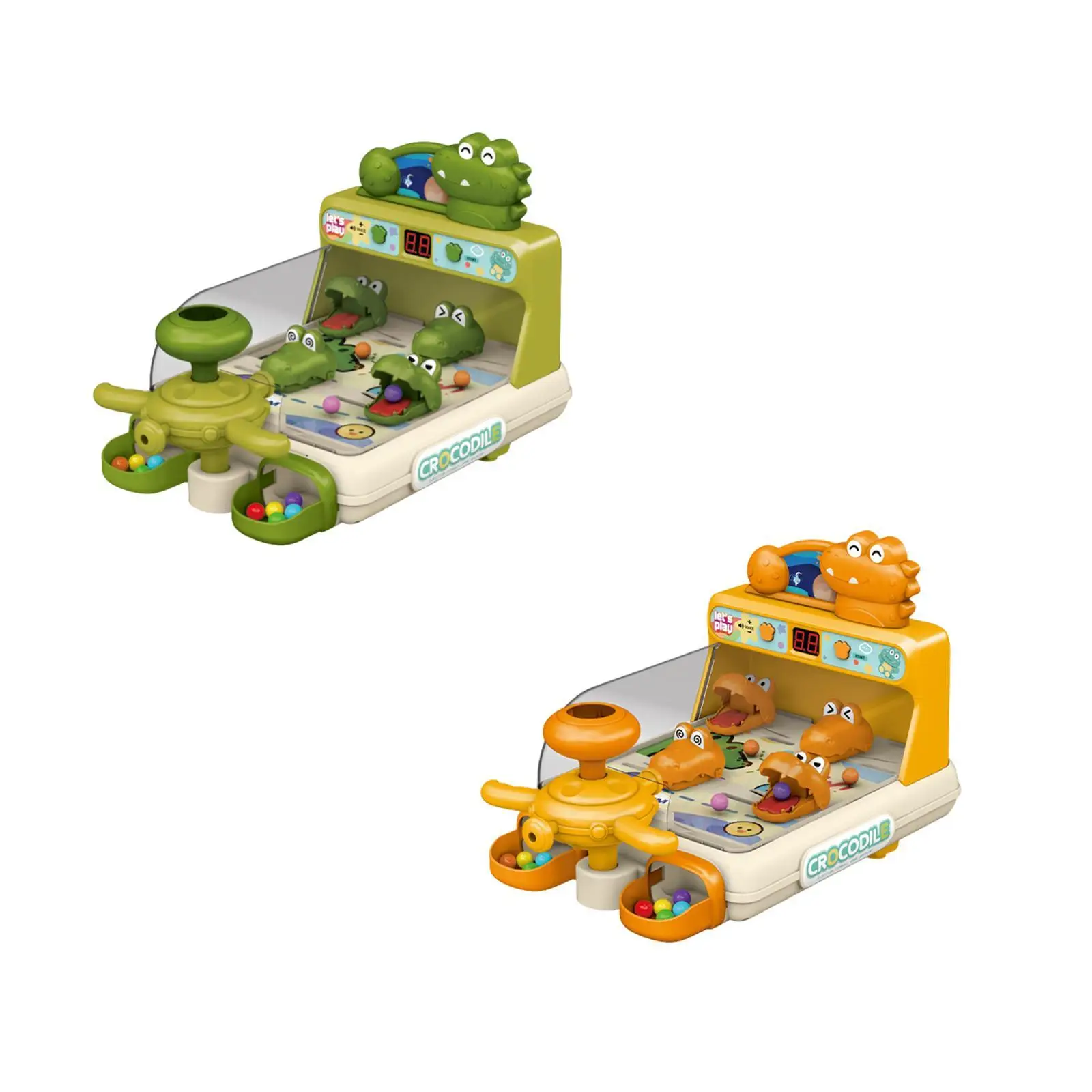 Настольная игра Крокодил с пинболом портативная вечеринка электронная