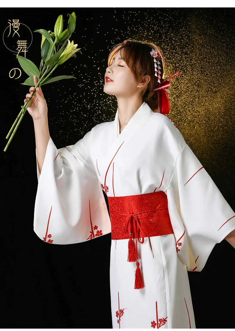

Young Girl Japanese Traditional Yukata Kimono Women Divine Maiden Geisha Kimono Vintage Adult Stage Show Costume Cosplay Pajamas